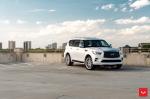 Infiniti QX80 5.6 Moonstone White on Vossen Wheels (HF6-1) 2019 года